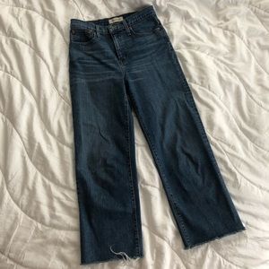 MADEWELL Slim Wide Leg Crop